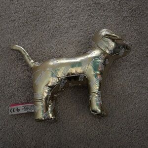 PINK Victoria's Secret Shiny Gold Dog Toy